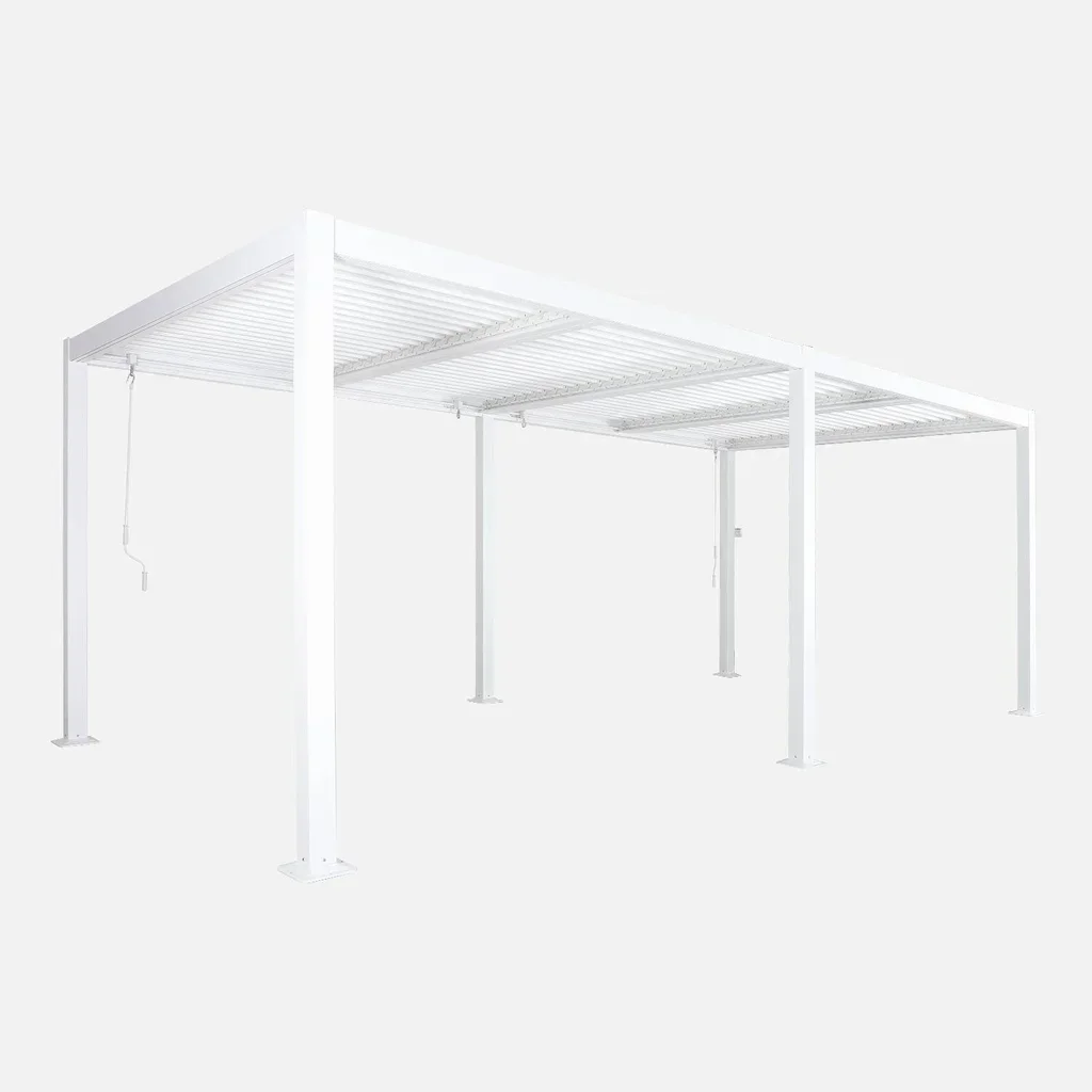 Pergola bioclimatique 6x3m Palace aluminium lames orientables jardin terrasse