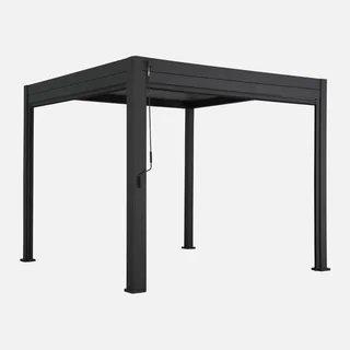 Pérgola Bioclimática Aluminio 3x3m Triomphe con Doble Toldo - Cenador Jardín Terraza Pérgola Exterior Sombrilla
