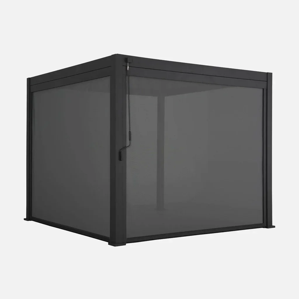 Pérgola Bioclimática Aluminio 3x3m Triomphe con Doble Toldo - Cenador Jardín Terraza Pérgola Exterior Sombrilla