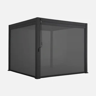 Pérgola Bioclimática Aluminio 3x3m Triomphe con Doble Toldo - Cenador Jardín Terraza Pérgola Exterior Sombrilla