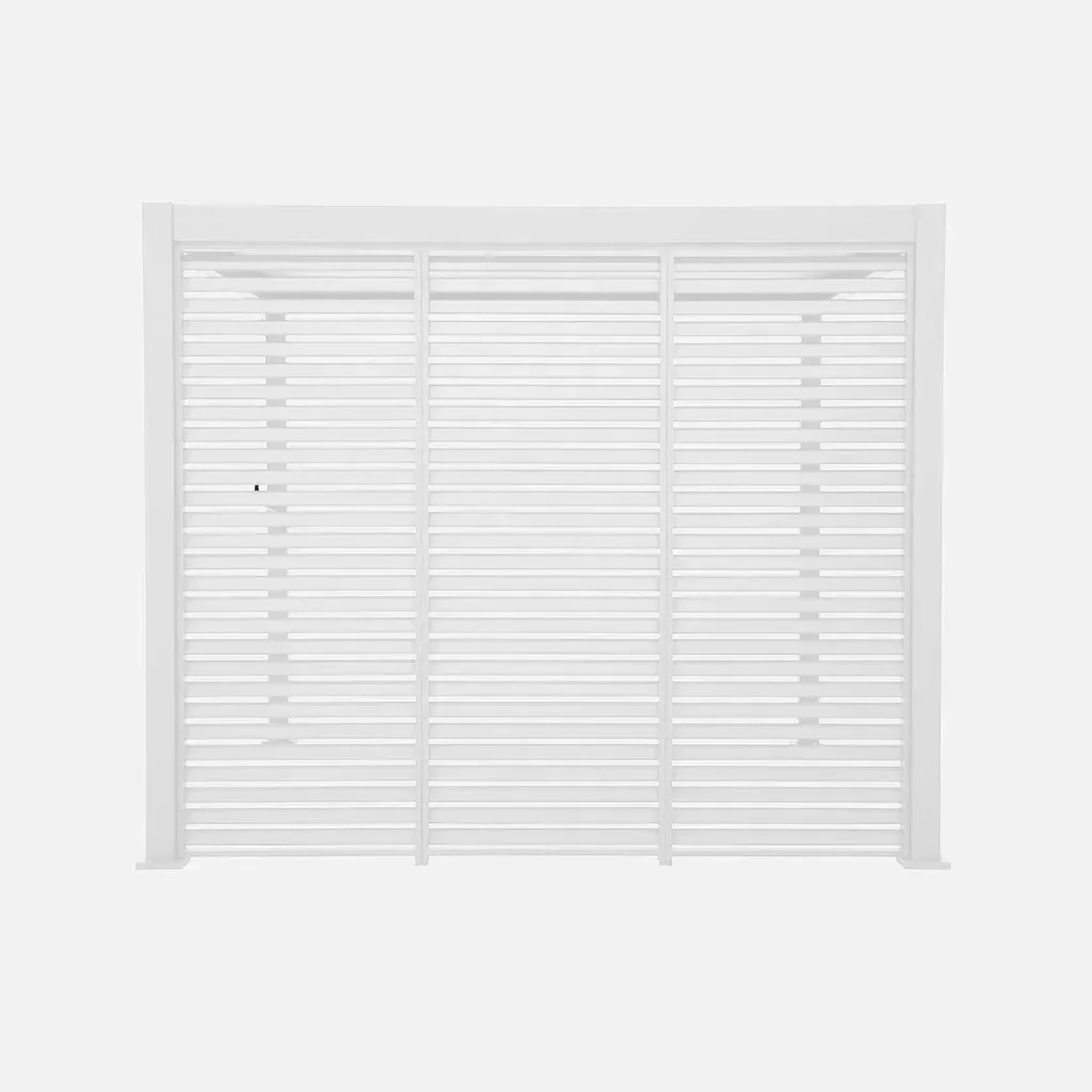 Pergola bioclimatique aluminium 3x3m Triomphe V2 avec 3 persiennes orientables 100 cm