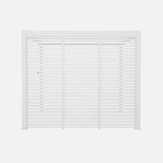 Pergola bioclimatique aluminium 3x3m Triomphe V2 avec 3 persiennes orientables 100 cm