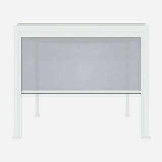 Pérgola bioclimática aluminio 3x3m V2 con toldo Triomphe - estructura antracita 9m²