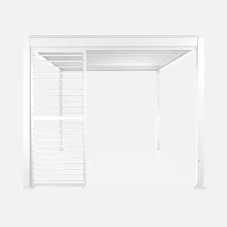 Pergola bioclimatique aluminium 4x3m lames orientables persiennes Triomphe