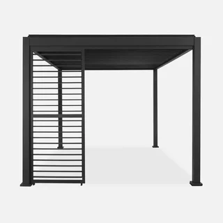 Pergola bioclimatique aluminium 4x3m lames orientables 3 persiennes Triomphe
