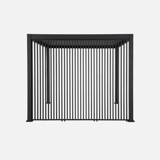 Pergola bioclimatique aluminium 4x3m avec stores verticaux Triomphe