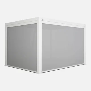 Pergola bioclimatique aluminium 4x3m Triomphe avec stores latéraux