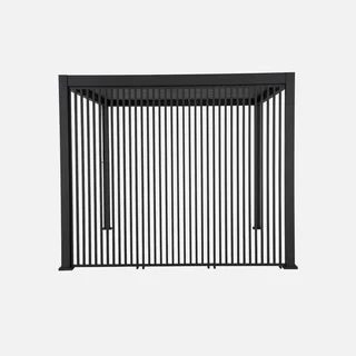 Pergola Bioclimatica Alluminio 4x3m Triomphe con 3 Persiane Verticali 130cm | Tettoia Esterna Regolabile