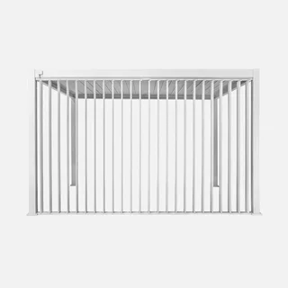 Pergola bioclimatique aluminium 4x3m avec panneau latéral 4m Triomphe
