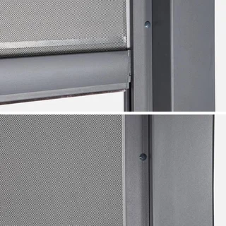 Pérgola bioclimática aluminio 4x3m Triomphe con estores laterales