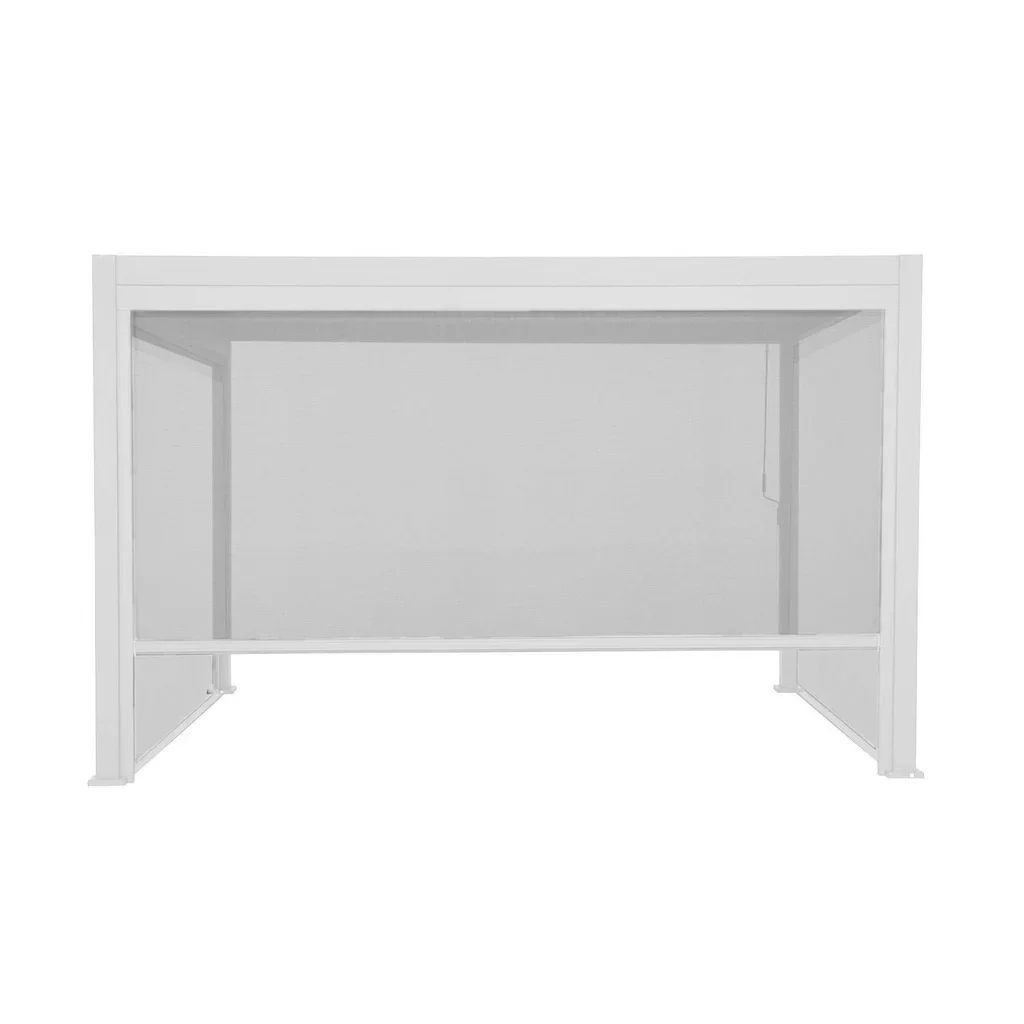 Pérgola bioclimática aluminio 4x3m Triomphe con estores laterales
