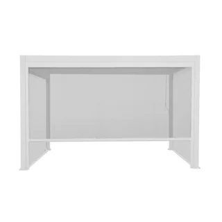 Pérgola bioclimática aluminio 4x3m Triomphe con estores laterales