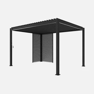 Pergola bioclimatique aluminium 4x3m Triomphe persiennes orientables jardin terrasse