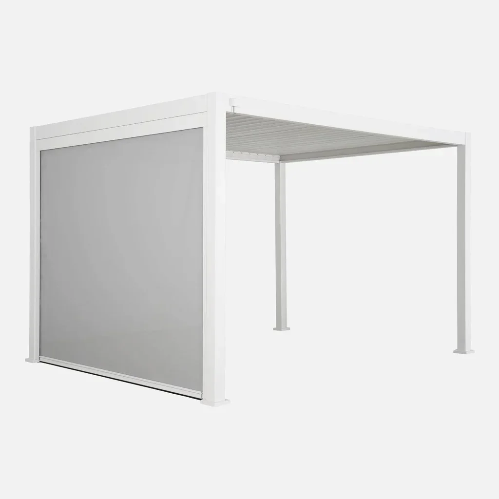 Pérgola bioclimática aluminio 4x3m Triomphe con toldo vertical 3m - Terraza jardín