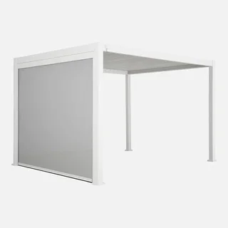 Pérgola bioclimática aluminio 4x3m Triomphe con toldo vertical 3m - Terraza jardín