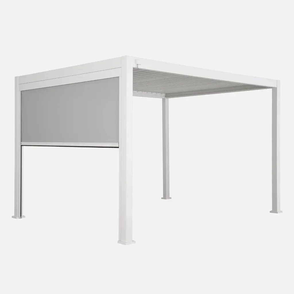 Pérgola bioclimática aluminio 4x3m Triomphe con toldo vertical 3m - Terraza jardín