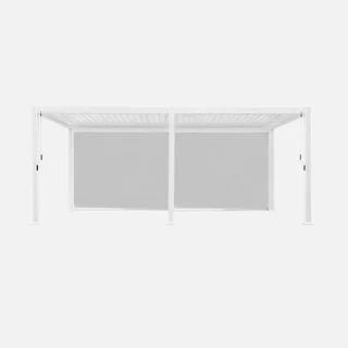 Pérgola Bioclimática Alumínio 6x3m Triomphe com Duplo Toldo Lateral - Gazebo Pérgola Jardim Terraço