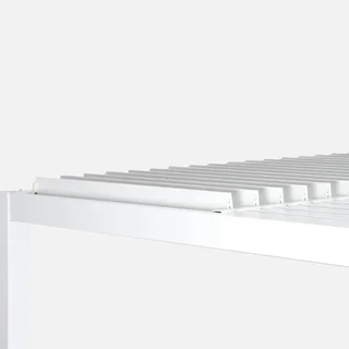 Pergola bioclimatique aluminium 3x3m avec store et lames orientables Palace