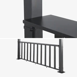 Pérgola bioclimática alumínio 4x3m com bar integrado Palace antracite