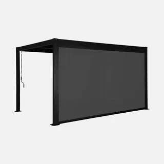 Bioclimatic pergola aluminum steel 4x3m side awning Palace garden terrace outdoor canopy