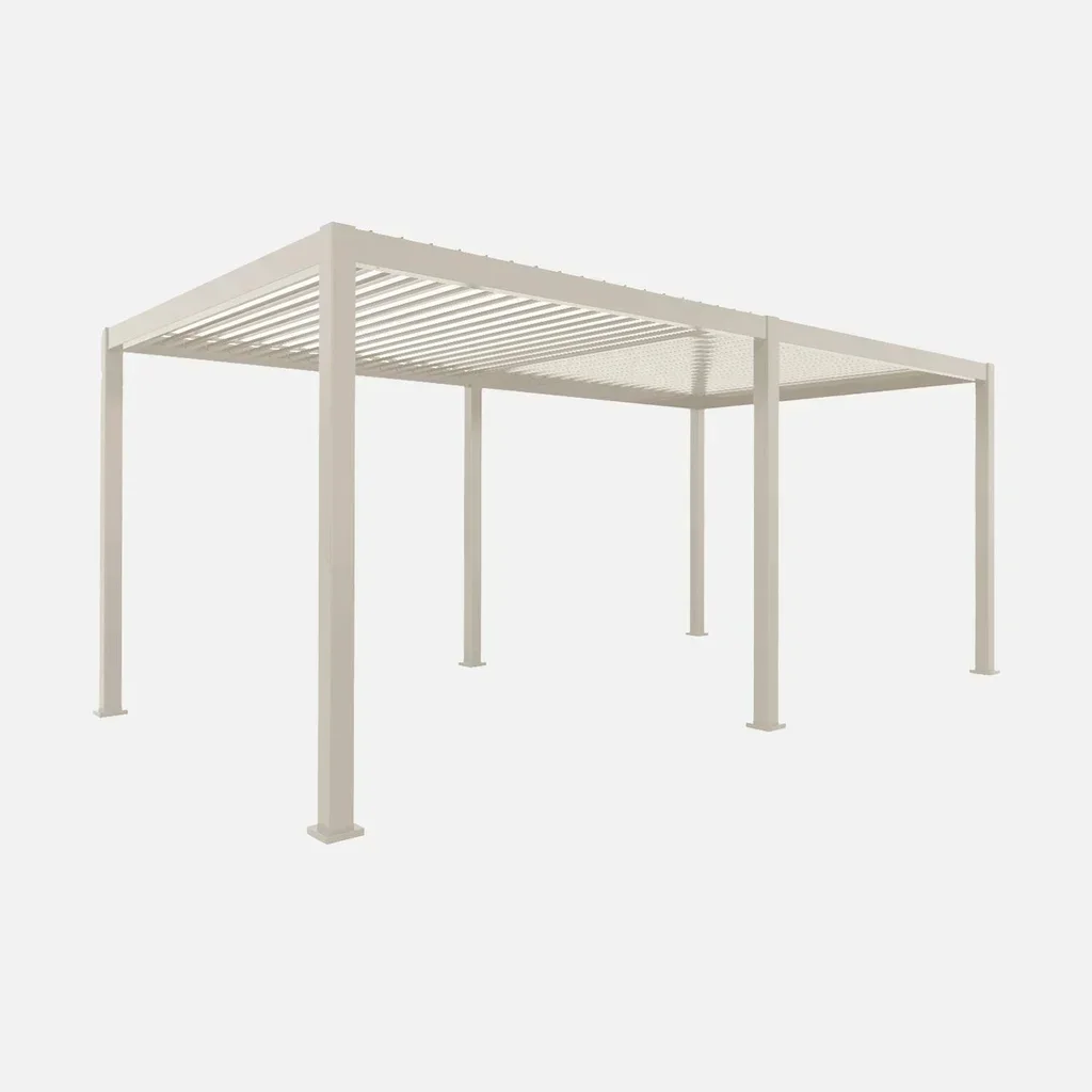 Pergola bioclimatique aluminium 6x3m lames orientables Triomphe jardin terrasse