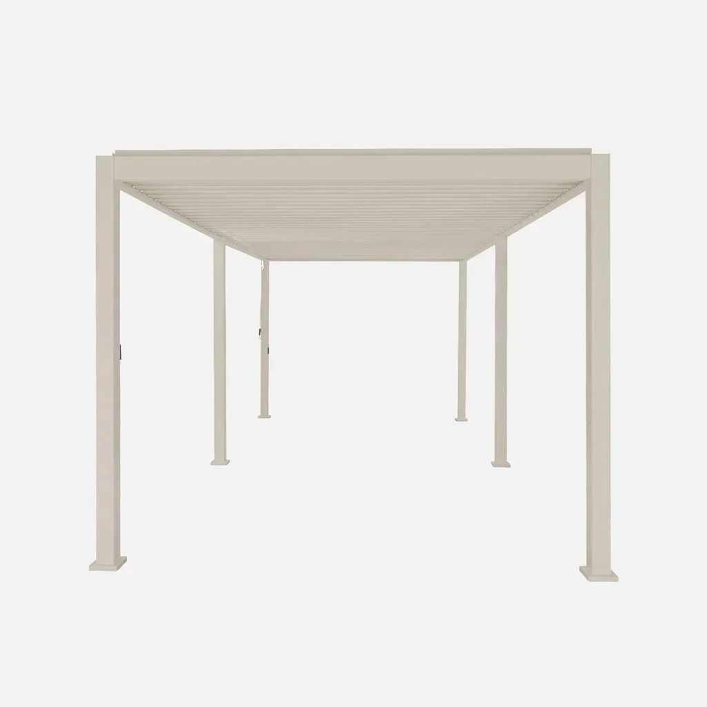Pergola bioclimatique aluminium 6x3m lames orientables Triomphe jardin terrasse