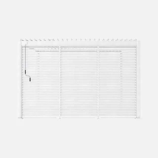 Pergola bioclimatica alluminio Triomphe 4x3m antracite con 3 persiane 130cm