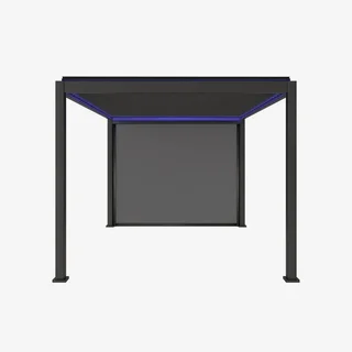 Motorized bioclimatic aluminum pergola 4x3m with LED awning Triomphe
