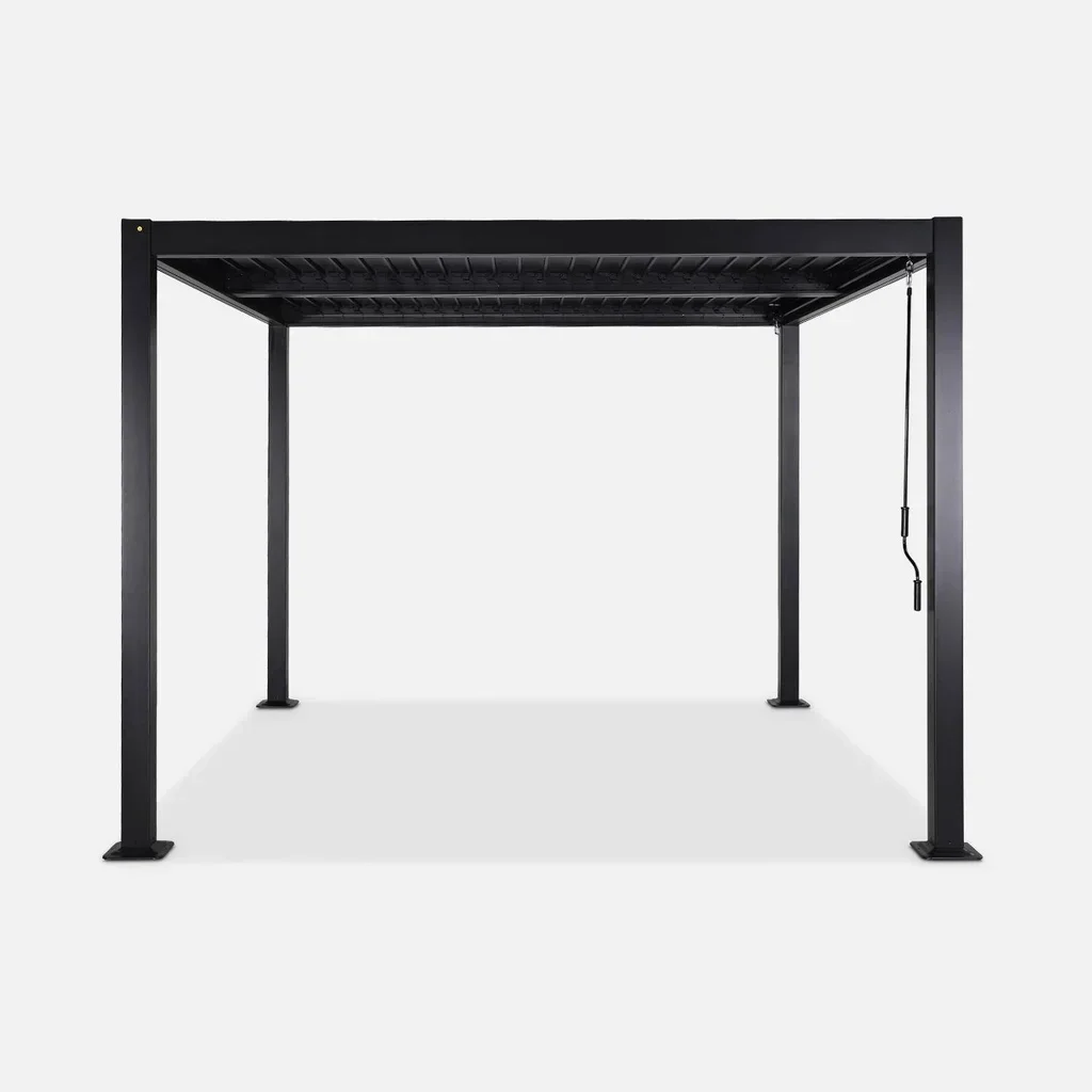 Pergola bioclimatique Palace 3x3m aluminium lames orientables jardin terrasse