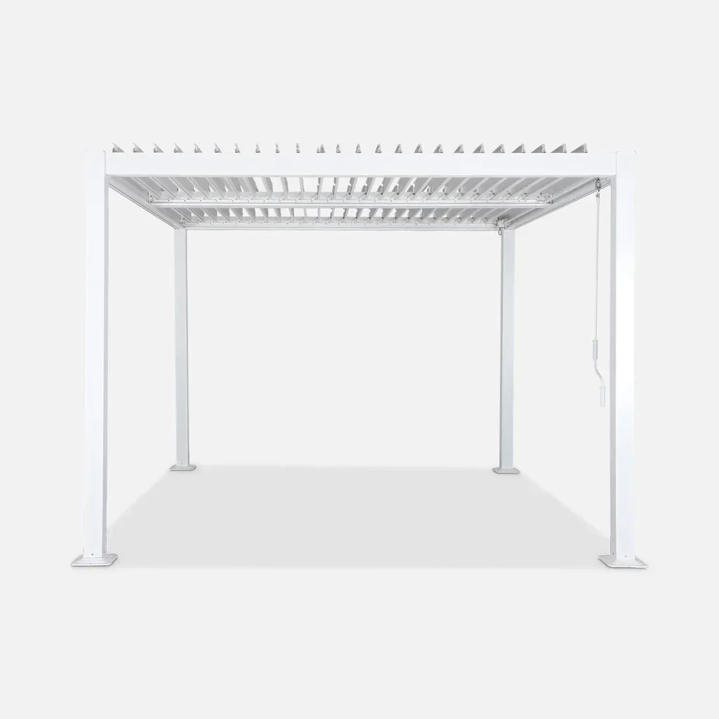 Pergola bioclimatique Palace 3x3m aluminium lames orientables jardin terrasse