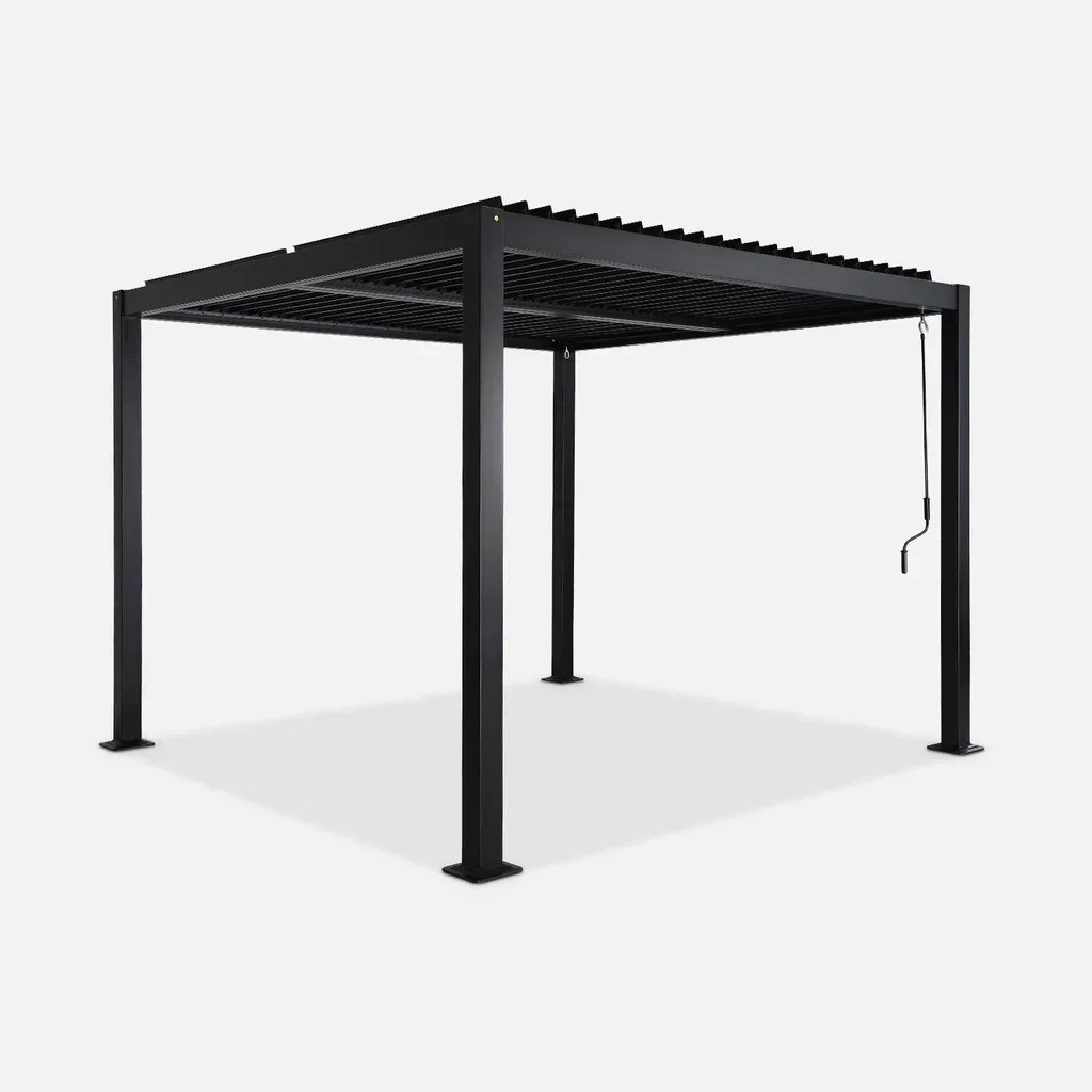 Pergola bioclimatique Palace 3x3m aluminium lames orientables jardin terrasse