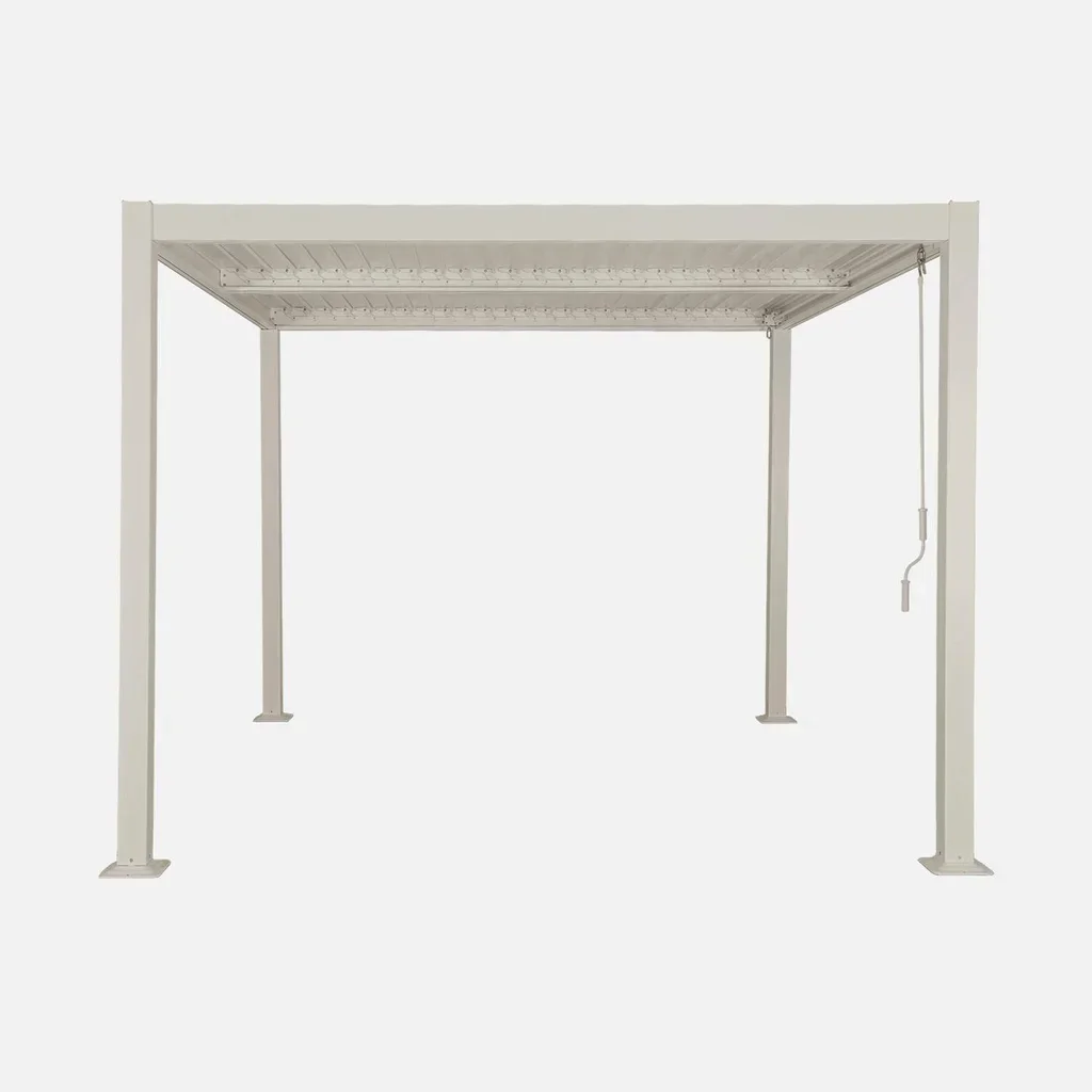 Pergola bioclimatique Palace 3x3m aluminium lames orientables jardin terrasse