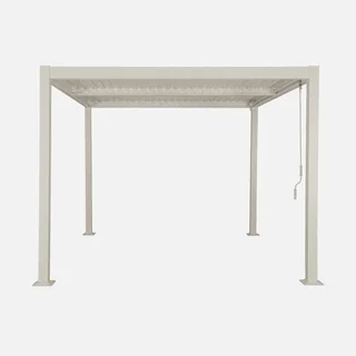 Pergola bioclimatique Palace 3x3m aluminium lames orientables jardin terrasse