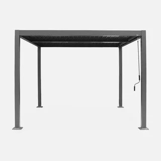 Pergola bioclimatique Palace 3x3m aluminium acier lames orientables jardin