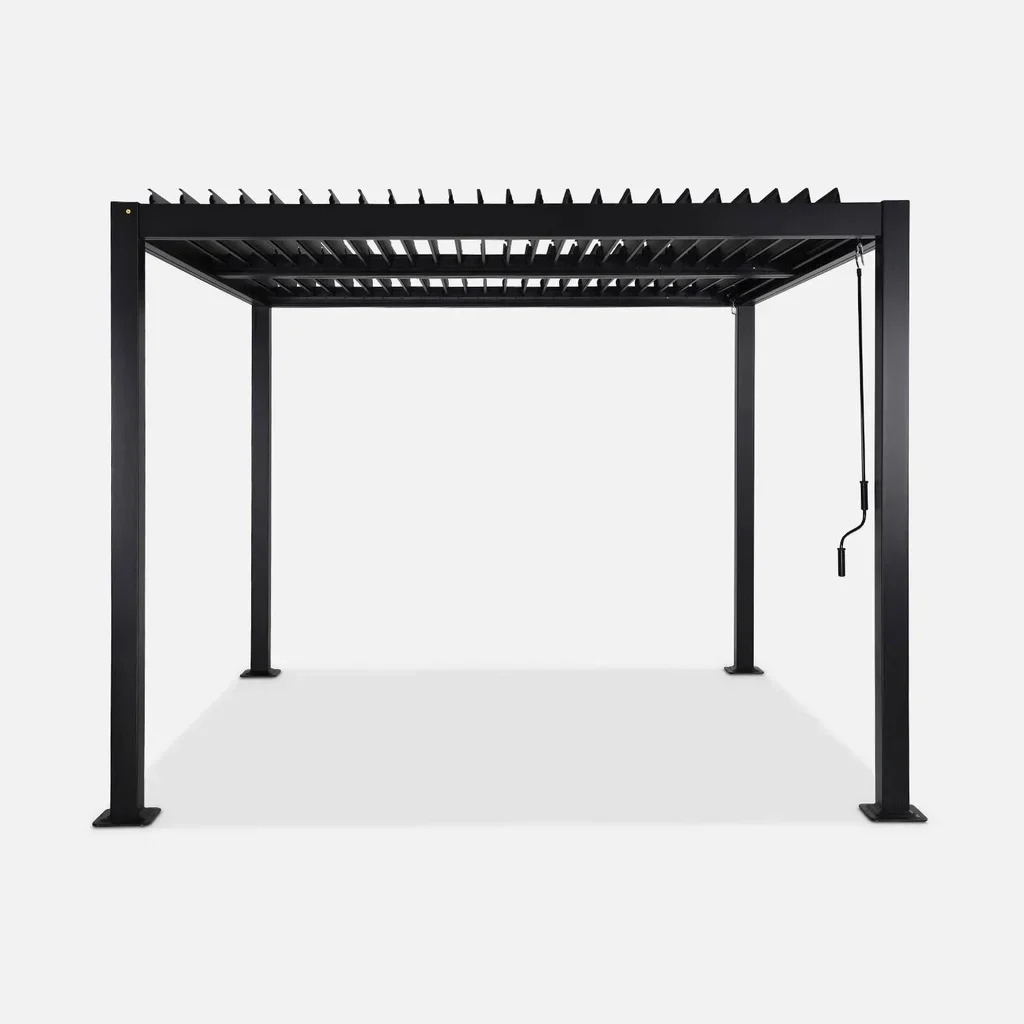 Pergola bioclimatique Palace 3x3m aluminium lames orientables jardin terrasse