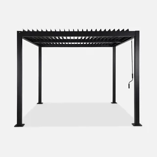 Pergola bioclimatique Palace 3x3m aluminium lames orientables jardin terrasse