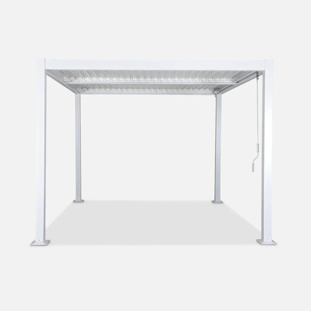 Pergola bioclimatique Palace 3x3m aluminium lames orientables jardin terrasse