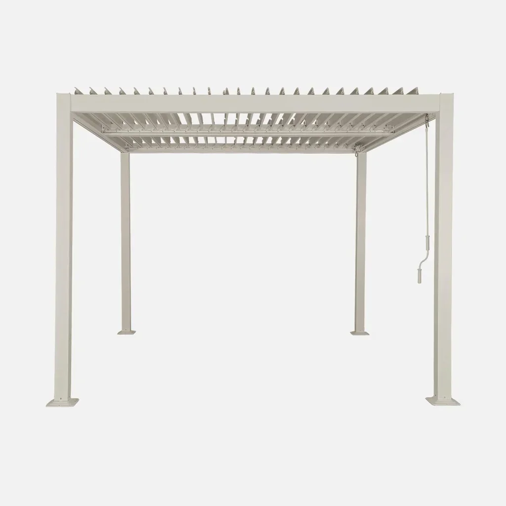 Pergola bioclimatique Palace 3x3m aluminium lames orientables jardin terrasse
