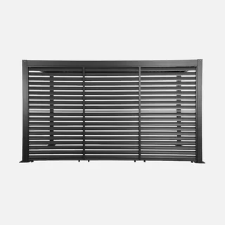 Pergola bioclimatica Palace 4x3m alluminio con 3 persiane 130 cm