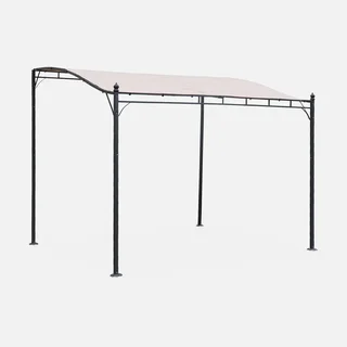 Wandmontierte Stahlpergola 3x2,5m Brestum Terrassenanbau Pavillon