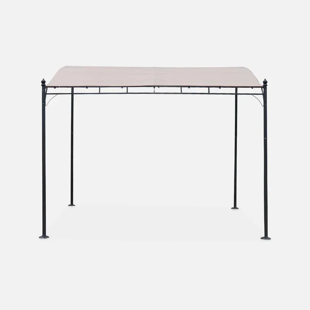 Wandmontierte Stahlpergola 3x2,5m Brestum Terrassenanbau Pavillon