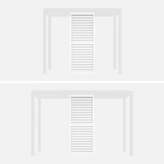 Persienne lames orientables 100cm pergola aluminium bioclimatique Triomphe