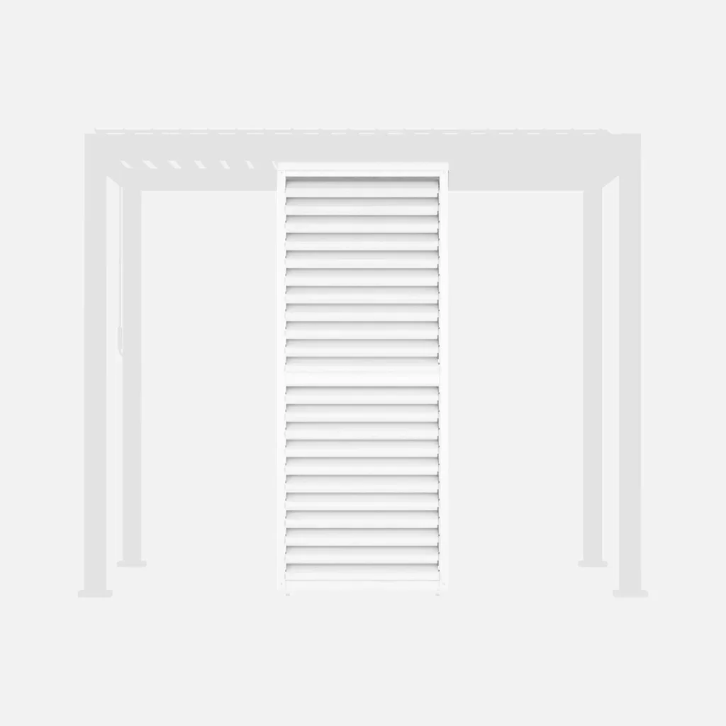 Persienne lames orientables 100cm pergola aluminium bioclimatique Triomphe