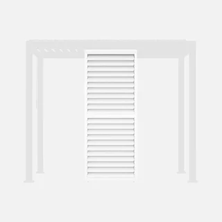 Persienne lames orientables 100cm pergola aluminium bioclimatique Triomphe