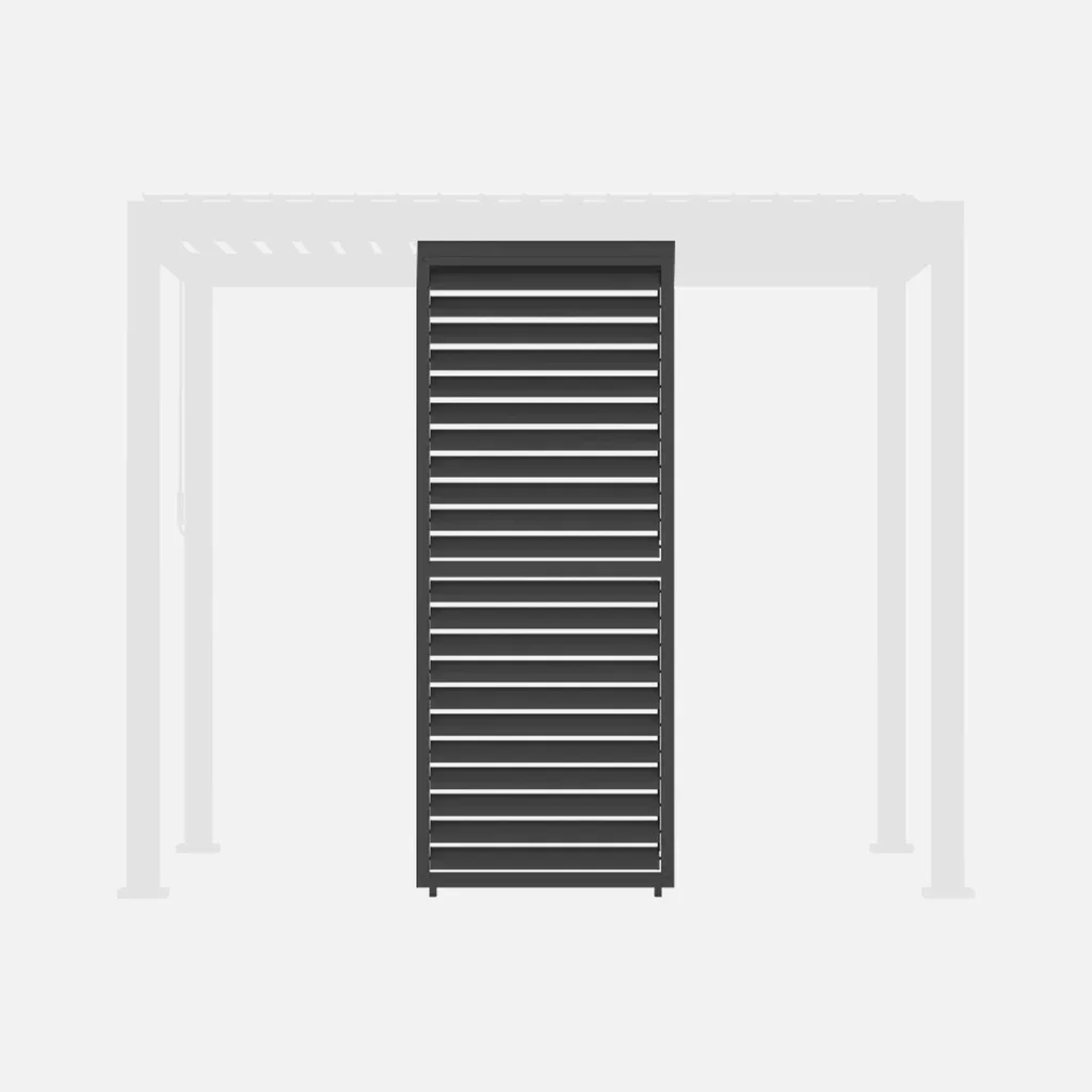 Persienne lames orientables 100cm pergola aluminium bioclimatique Triomphe 3x3 4x3 6x3m
