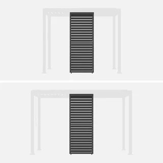 Persienne lames orientables 100cm pergola aluminium bioclimatique Triomphe 3x3 4x3 6x3m