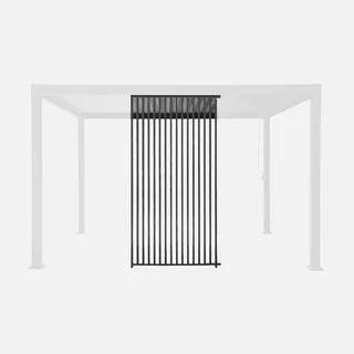 Persienne verticale 130cm pergola aluminium Triomphe 4x3m anthracite