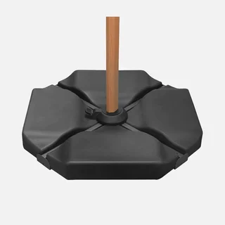 Pied de parasol triangulaire Baso anthracite stable et élégant pour jardin terrasse