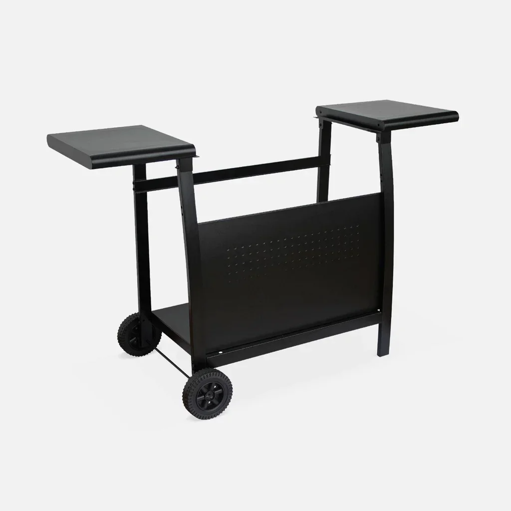 Plancha gaz inox 3 feux 7500W chariot roulant Porthos