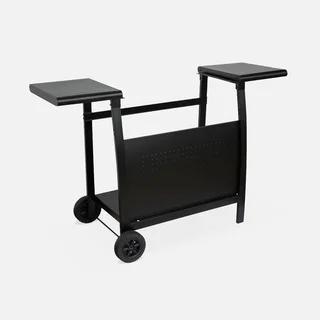 Plancha gaz inox 3 feux 7500W chariot roulant Porthos